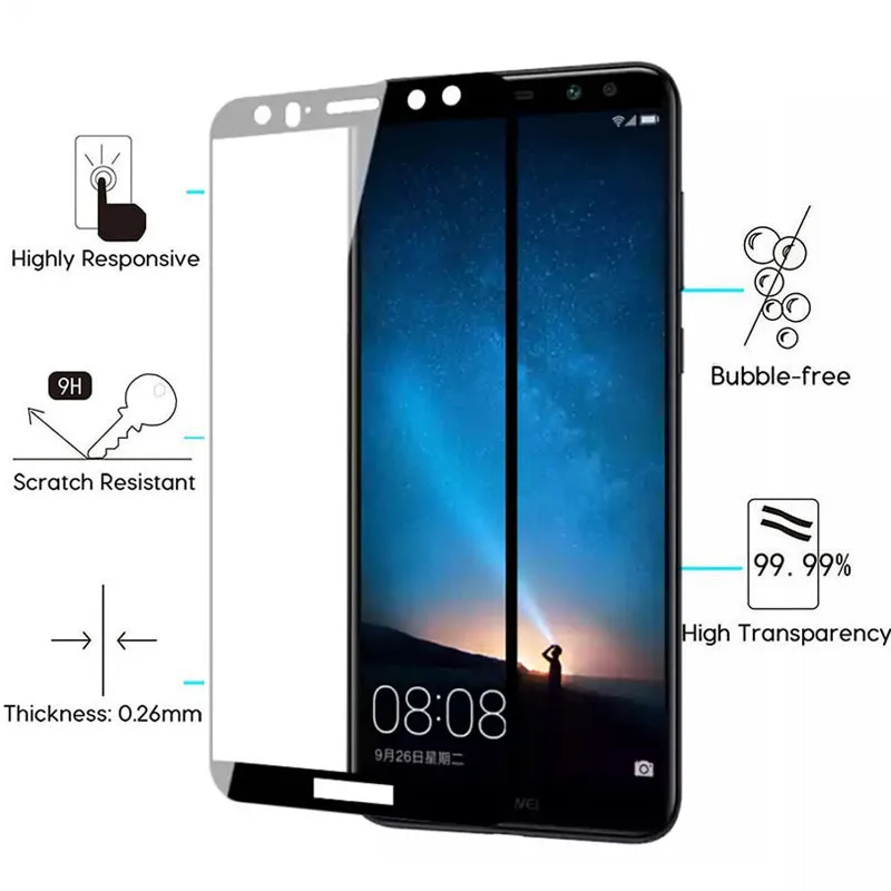99D Защитное стекло для Huawei Mate 10 20 lite pro закаленное P20 P30 9 защитное стекло|Защитные