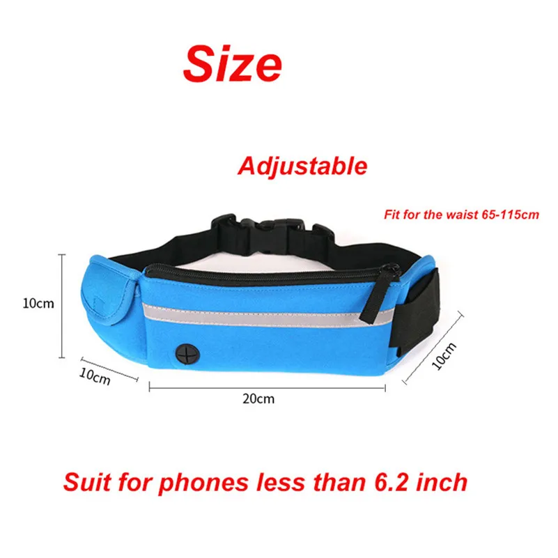 Поясная Сумка для бега поясная сумка спортивная телефона xiaom mi 9 8 lite cc9 A3 pocophone F1 Red