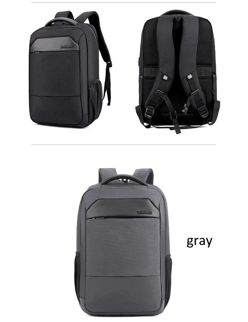 ARCTIC HUNTER, новинка, повседневная мужская сумка Mochila, мужская сумка через плечо, нейлоновая, водонепроницаемая, для студентов колледжа, сумка для компьютера, рюкзак, школьный ранец