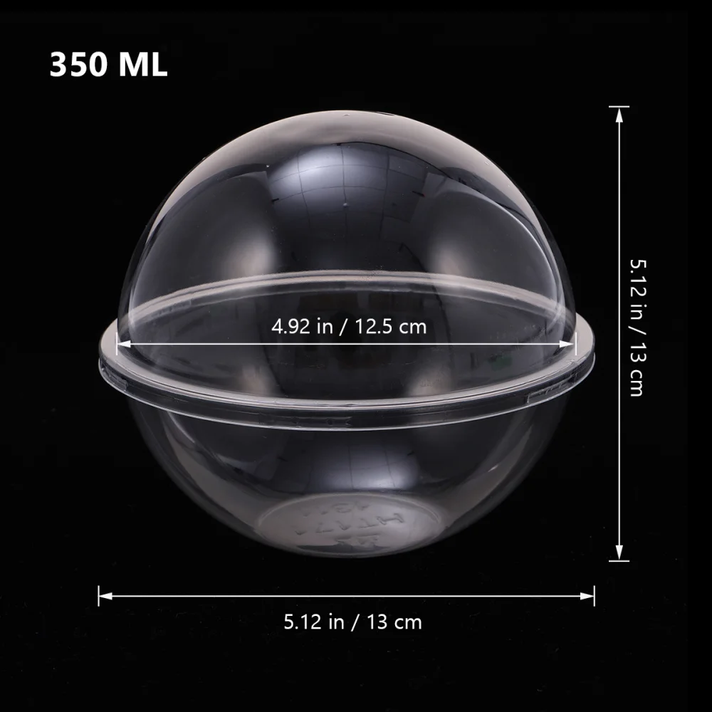 10pcs Transparent Cake Container Shape Portable Mousse Round (350ml Style) | Дом и сад