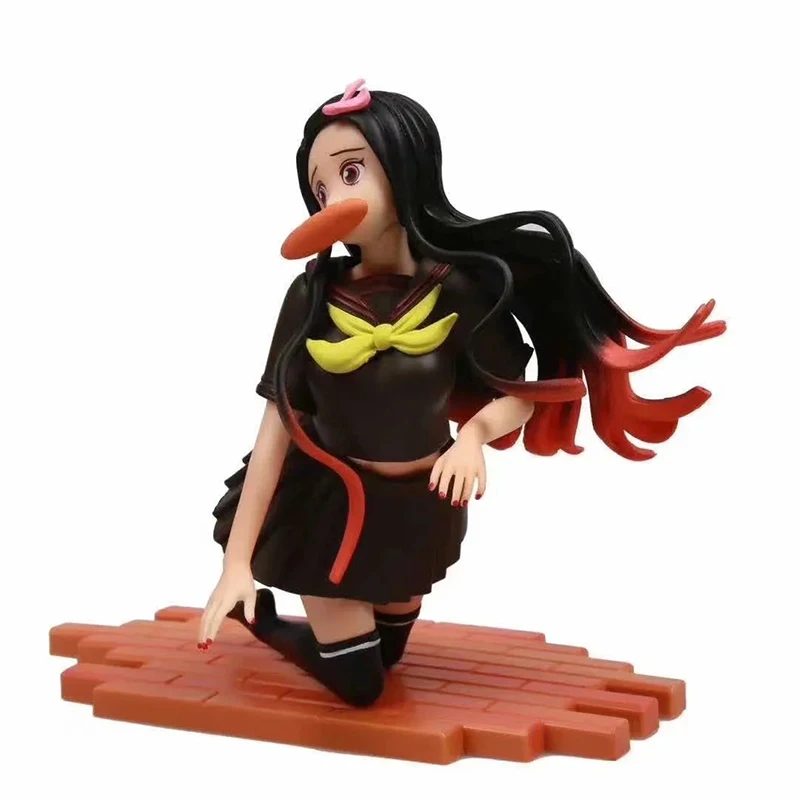 

Demon Slayer Kimetsu no Yaiba Sexy Girl Nezuko Kamado School Uniforms PVC Action Figure Toys Anime Figures Statue Collection Toy