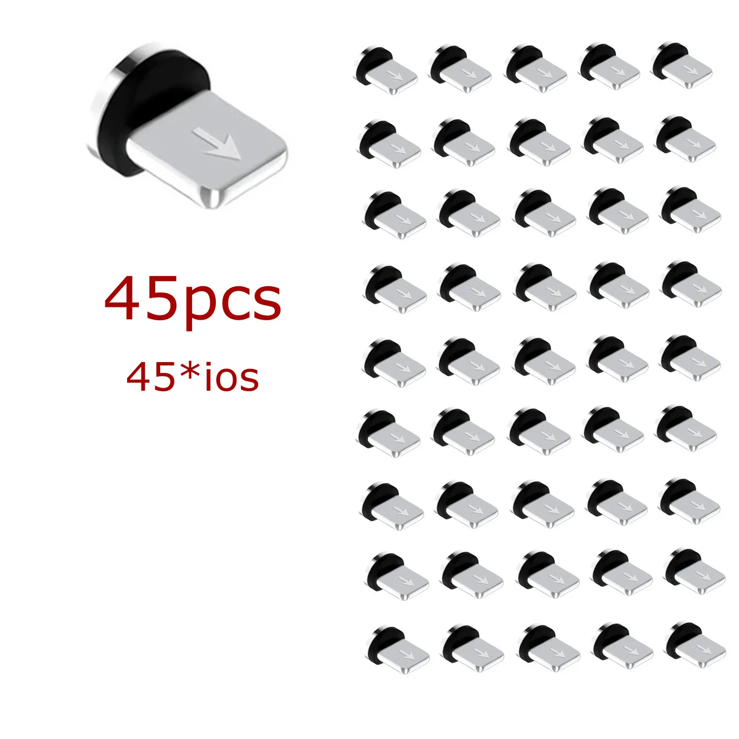 lovebay 45 pcs magnetic tips for iphone samsung mobile phone replacement parts 3 in 1 plug micro converter cable adapter type c free global shipping