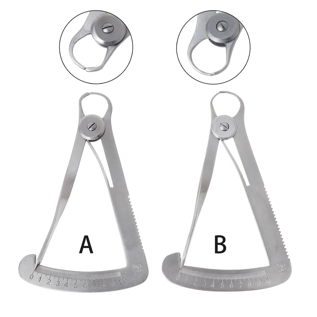 

Professional Dental Gauge Caliper 0-10mm Measuring Range Dentist Tools for Teeth Nursing and Repairing Dropshipping