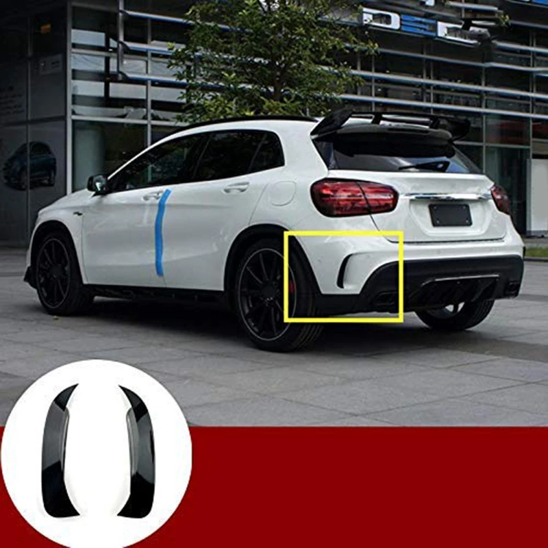 Задний бампер спойлер вентиляционное отверстие Накладка для Benz Gla X156 Gla45 Amg 2013 2018
