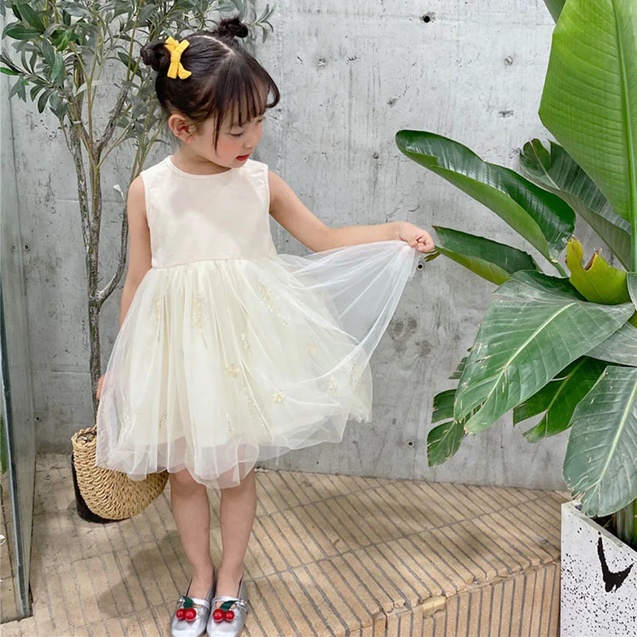 Одежда для маленьких девочек Сетчатое платье + куртка комплекты одежда в