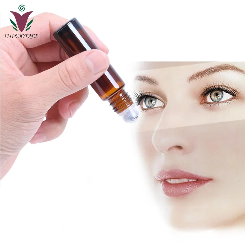 

22 шт. 10 мл янтарная надевание крышки сверху Стекло пустая бутылка Духи Эфирное масло косметика парфюмерия диспенсер DIY суть контейнер