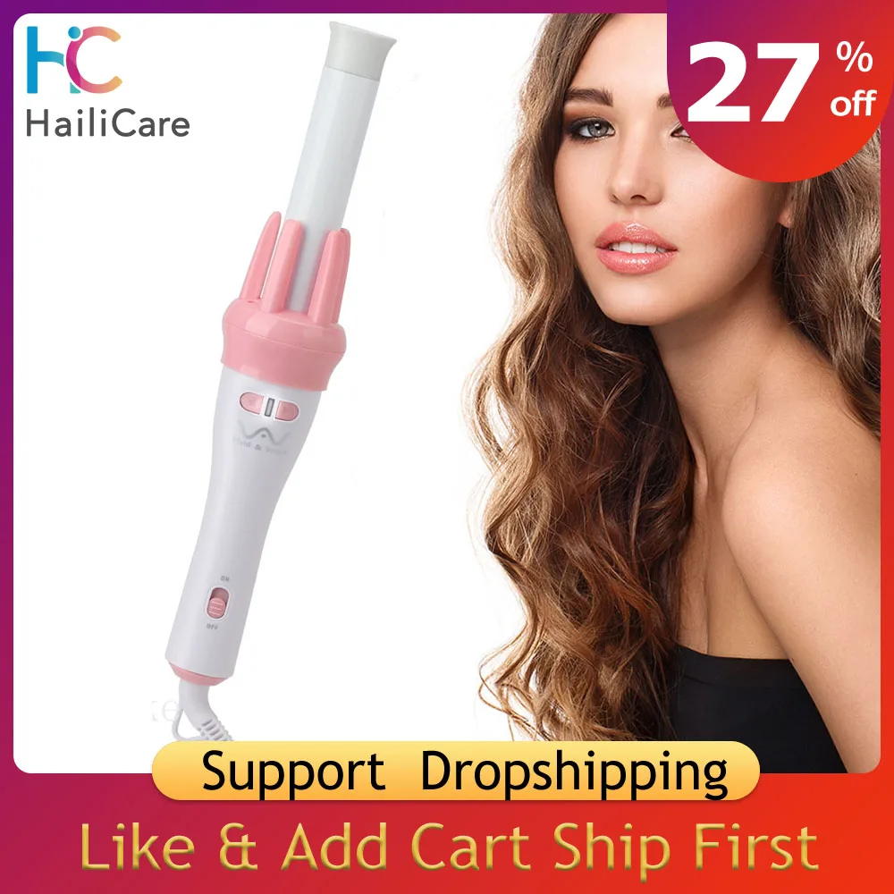 Автоматическая Плойка для волос вращающаяся на 360 градусов щипцы завивки