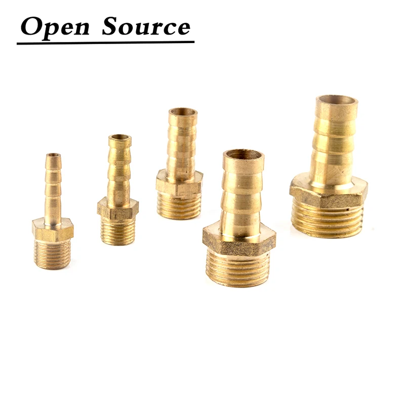 Фото Hose Barb Tail 4~25MM Brass Pipe Fitting 1/8" 1/4" 3/8" 1/2" 1" Pagoda connector BSP Male Connector Joint Copper Coupler Adapter Hose Barb Tail 4~25MM Brass Pipe Fitting 1/8" 1/4" 3/8" 1/2" 1" Pagoda connector BSP Male Connector Joint Copper Coupler Adapter