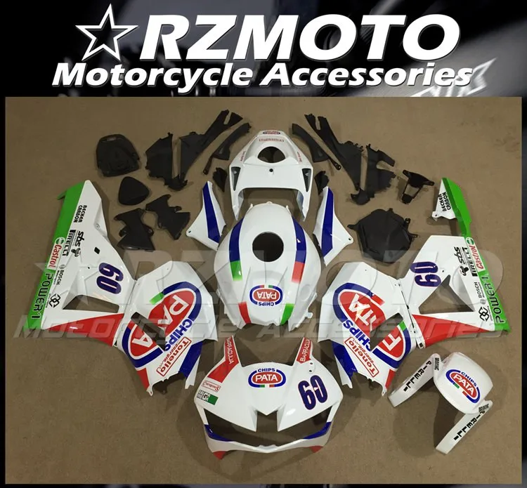 

Новый комплект обтекателей из АБС-пластика подходит для HONDA CBR600RR F5 2013 2014 2015 2016 2017 13 14 15 16 17 18 комплект кузова Nice PATA