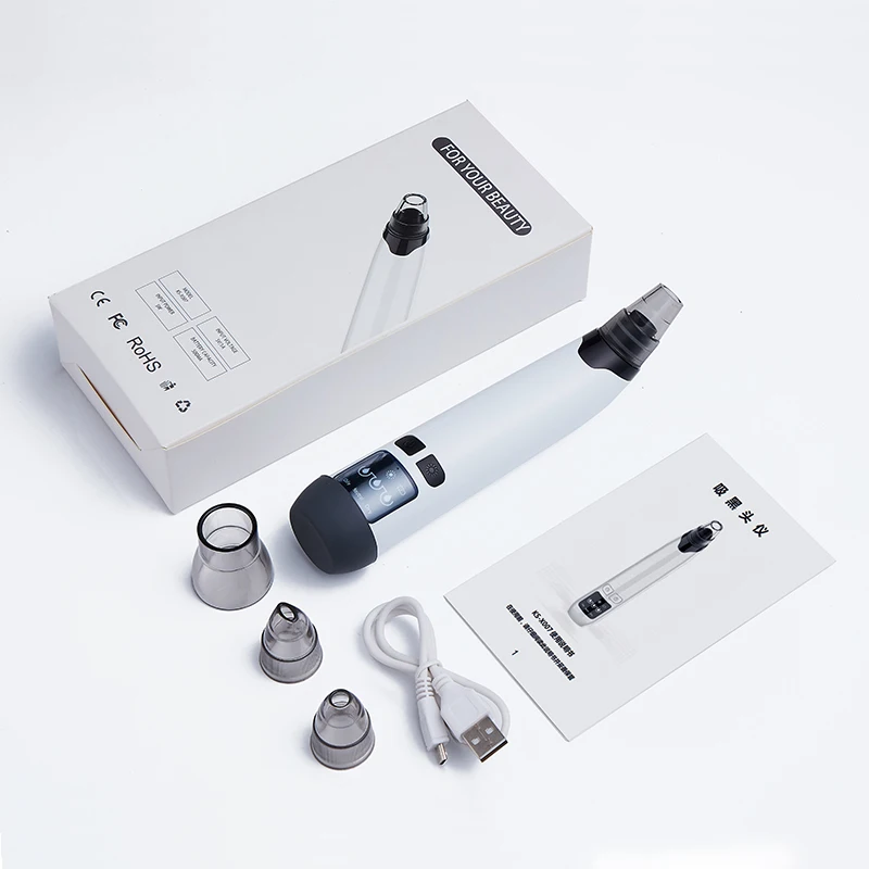 

2020 New Design Electric Facial Cleaner Nose Pore Suction Blackhead Remover Vacuum Comedone Extractor tool kit