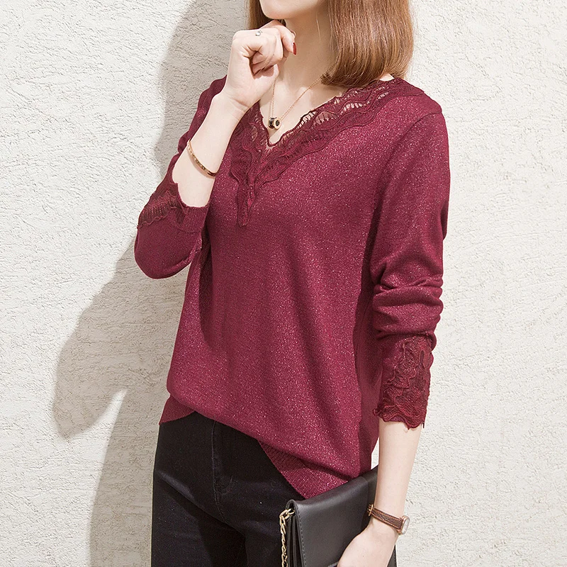 

Cashmere sweater female 2021 autumn and winter new knitted pullover sexy pile of collar women's Black