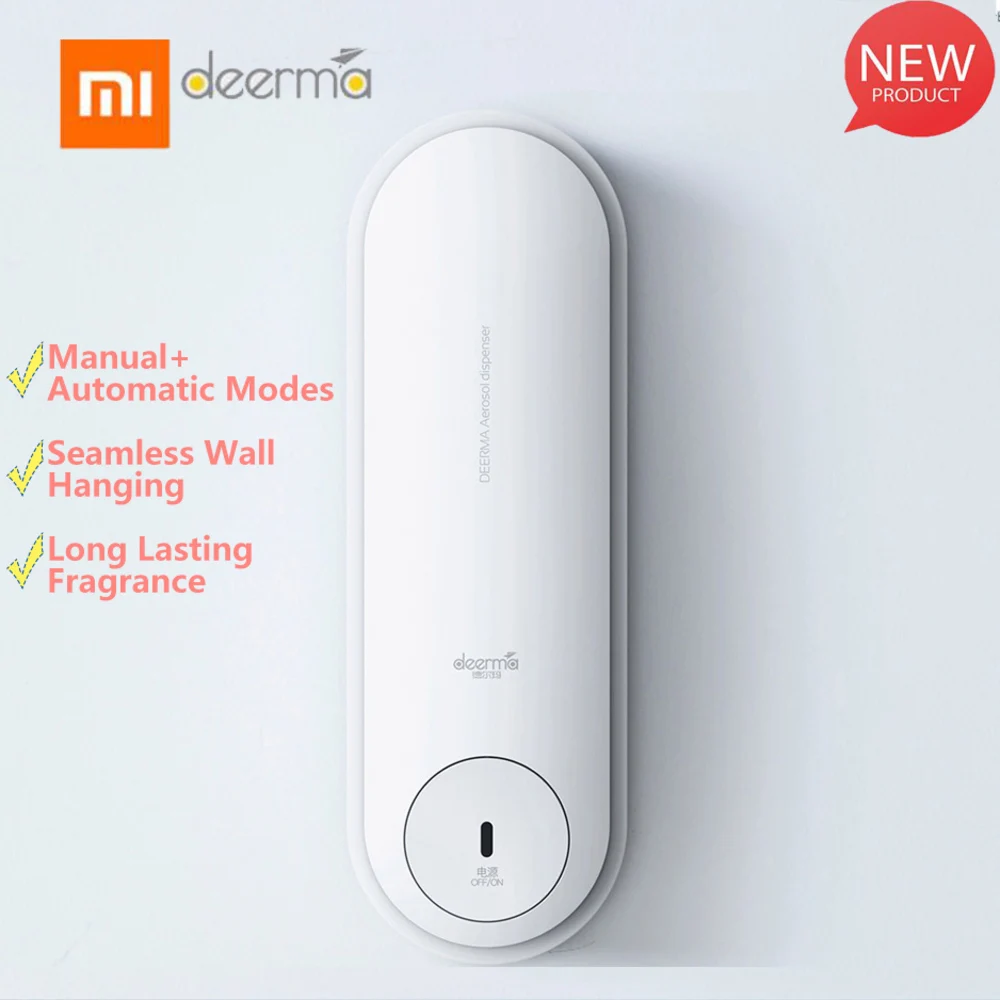 

Оригинальный Xiaomi mijia home Deerma Dempx830 Скользящий тип бесшовный настенный автоматический ручной аэрозольный диспенсер Xiaomi Youpin