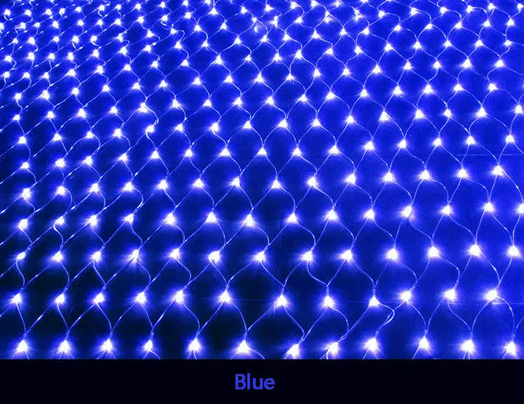 Net lights style Светодиодные сетчатые огни 220 В, свадебные украшения, рождественские сказочные гирлянды, уличные праздничные, новогодние, праздничные, садовые, luces de navidad - Испускаемый цвет: Net lights style