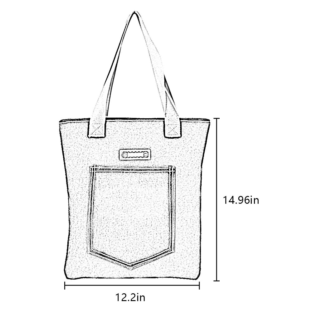 Сумка шоппер Холщовая тоут для женщин тканевая сумка через плечо Новые