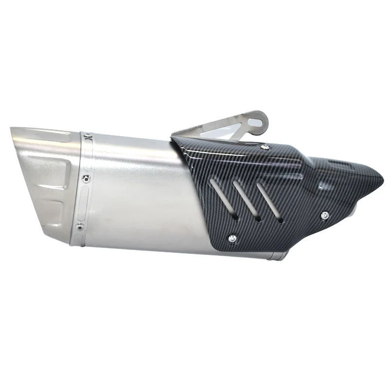 Moto rcycle 500cc 600cc выхлопные Углеродные волокна выхлопные moto rcycle escape moto для honda suzuki R6 R1 CBR500 Z750 R3 CBR1000RR