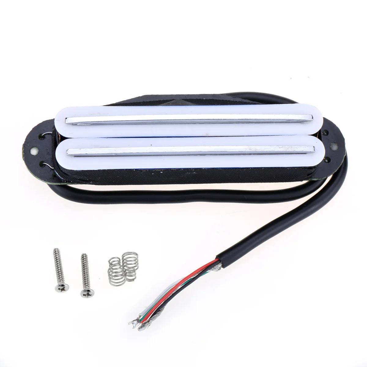 Пикап хамбакер Musiclily с одной катушкой белый корпус хромированными