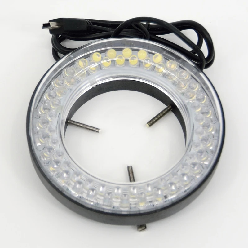 Четырехзонный светодиодный кольцевой светильник для микроскопа FYSCOPE 64/144 с