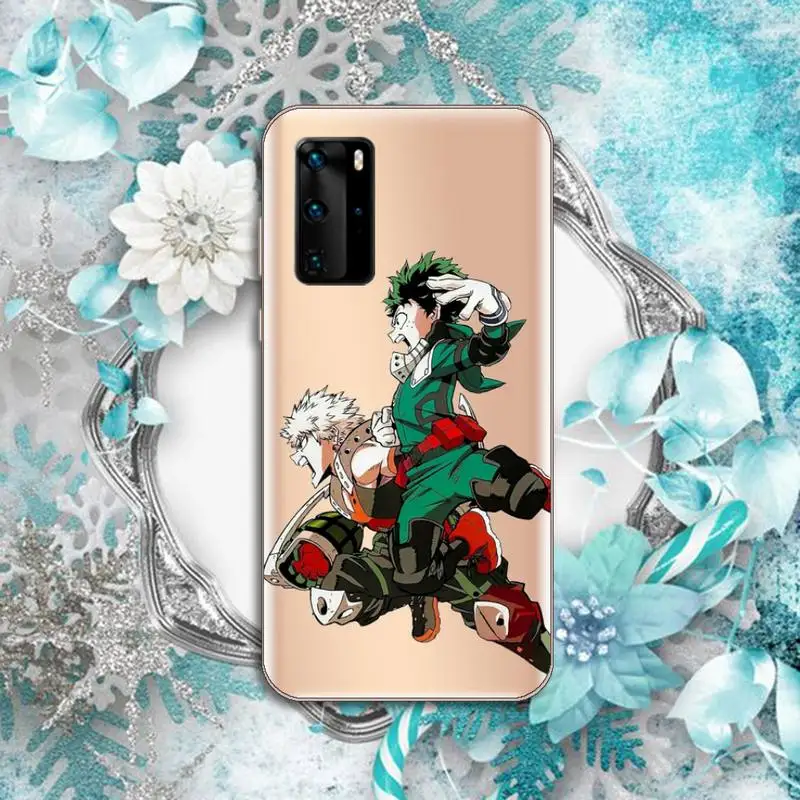 

My Hero Academia Japan Anime Phone Case Transparent for Huawei P honor 8 10i 20 30 40 smart 2019
