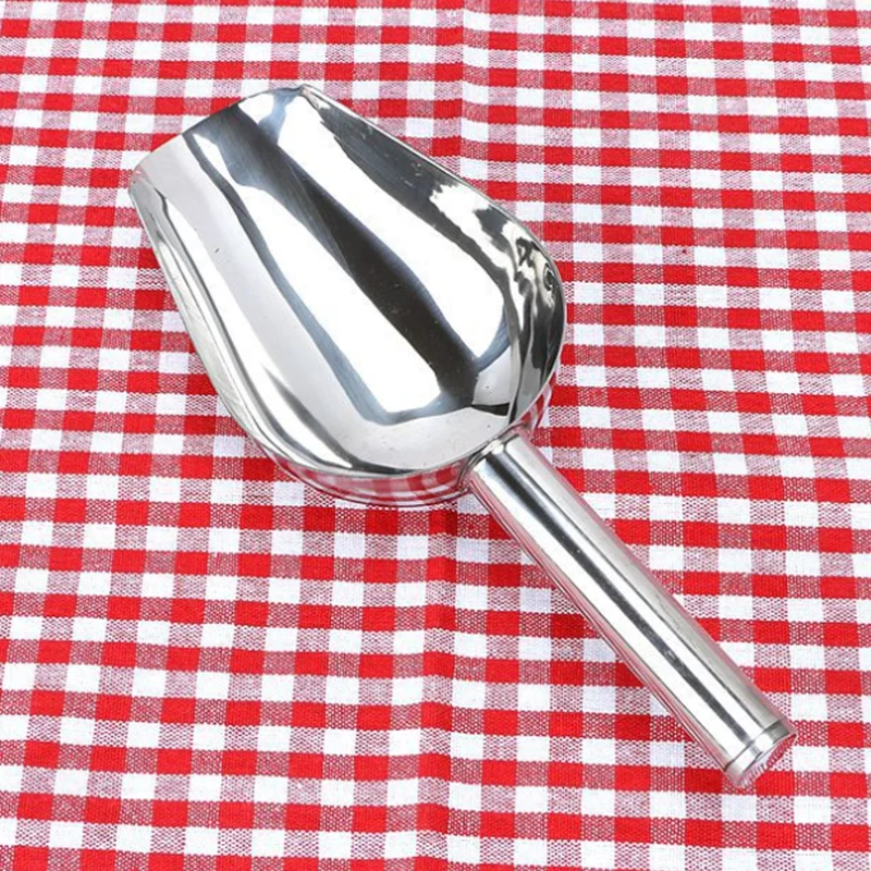

1PC Candy Buffet Ice Stainless Scoops BBQ Tongs Flour Ice Scoops Shovel Buffet Bar Tools Wedding Bar Party Kitchen Accessories