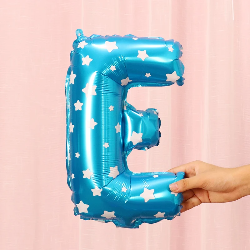 

16inch blue A-Z letter alphabet foil balloons wedding event christmas halloween festival birthday party B12-48