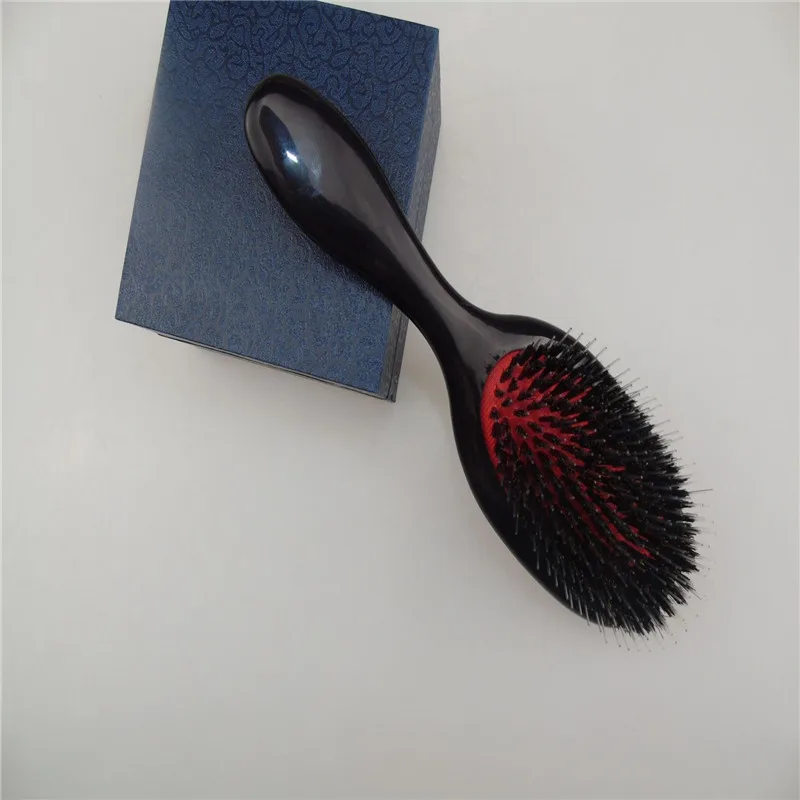 

1PC Oval Boar Bristle & Nylon Hair Comb Mini Anti-static Hair Scalp Massage Comb Hairbrush Salon Hair Brush Styling Tool
