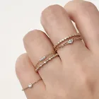 Серебряное кольцо средней длины с тремя камнями, 925 пробы, серебряные ювелирные украшения