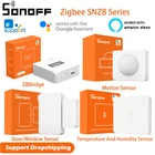 Беспроводной переключатель Sonoff ZBBridge Zigbee Bridge, датчик температуры и влажности движения, для дверей и окон, с помощью приложения Alexa Google Home EWeLink