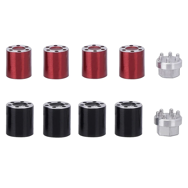 

4PCS Aluminum M2 Center Lock Nut Metal Wheel Caps Lug Nuts For Axial SCX24 AXI90081 AXI00004 C10 1/24 RC Car