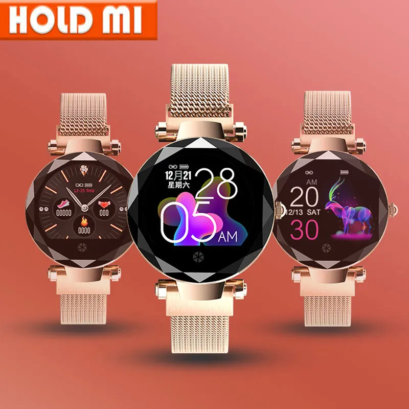 Модные женские Смарт часы IP67 водонепроницаемые пульсометр фитнес трекер