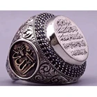 Новое модное винтажное кольцо на удачу с арабским алфавитом Саудовская звезда, кольцо унисекс в турецком стиле Ближнего Востока