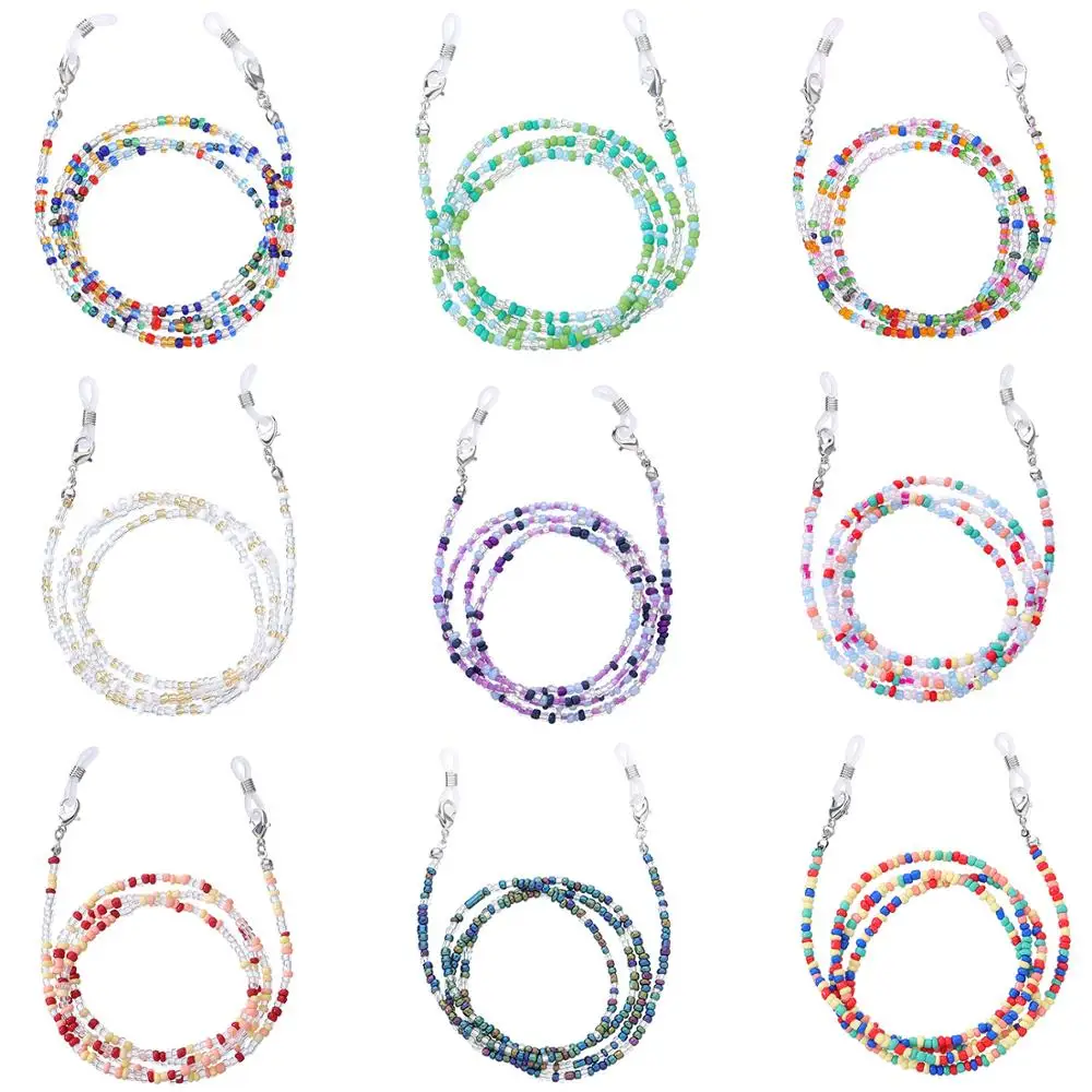 

New Anti-Lost Eyeglass Strap Beaded Mask Chain Fashion Reading Glasses Sunglasses Spectacles Holder Neck Cord