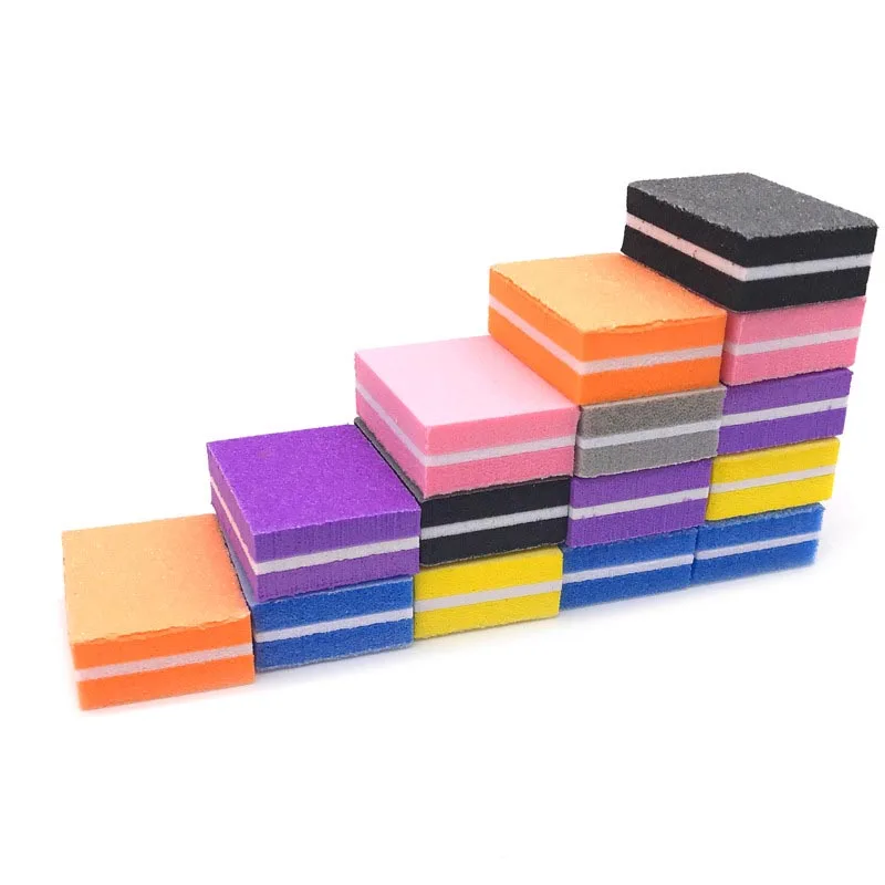 20 шт. разноцветные двусторонние мини пилки для ногтей|Пилки ногтей и буферы| |