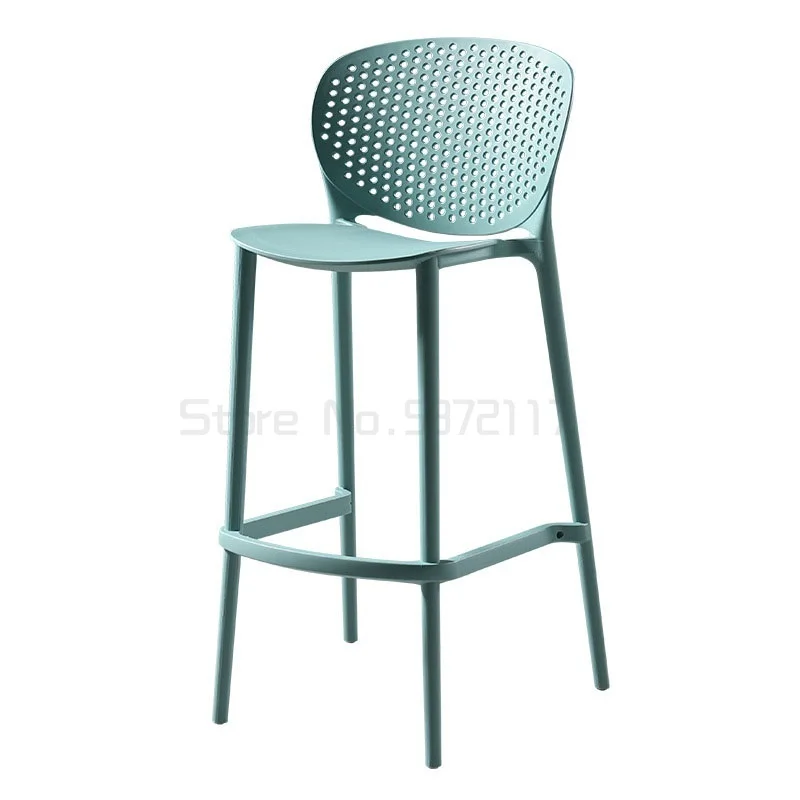 

Nordic designer light luxury bar chair household plastic simple bar chair net red outdoor bar stool