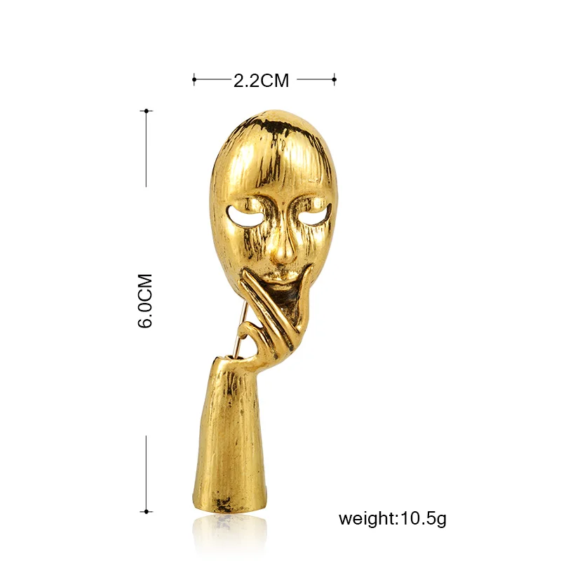 Funmor таинственный танец Брошь с маской Сплав булавка для женщин девушки вечерние