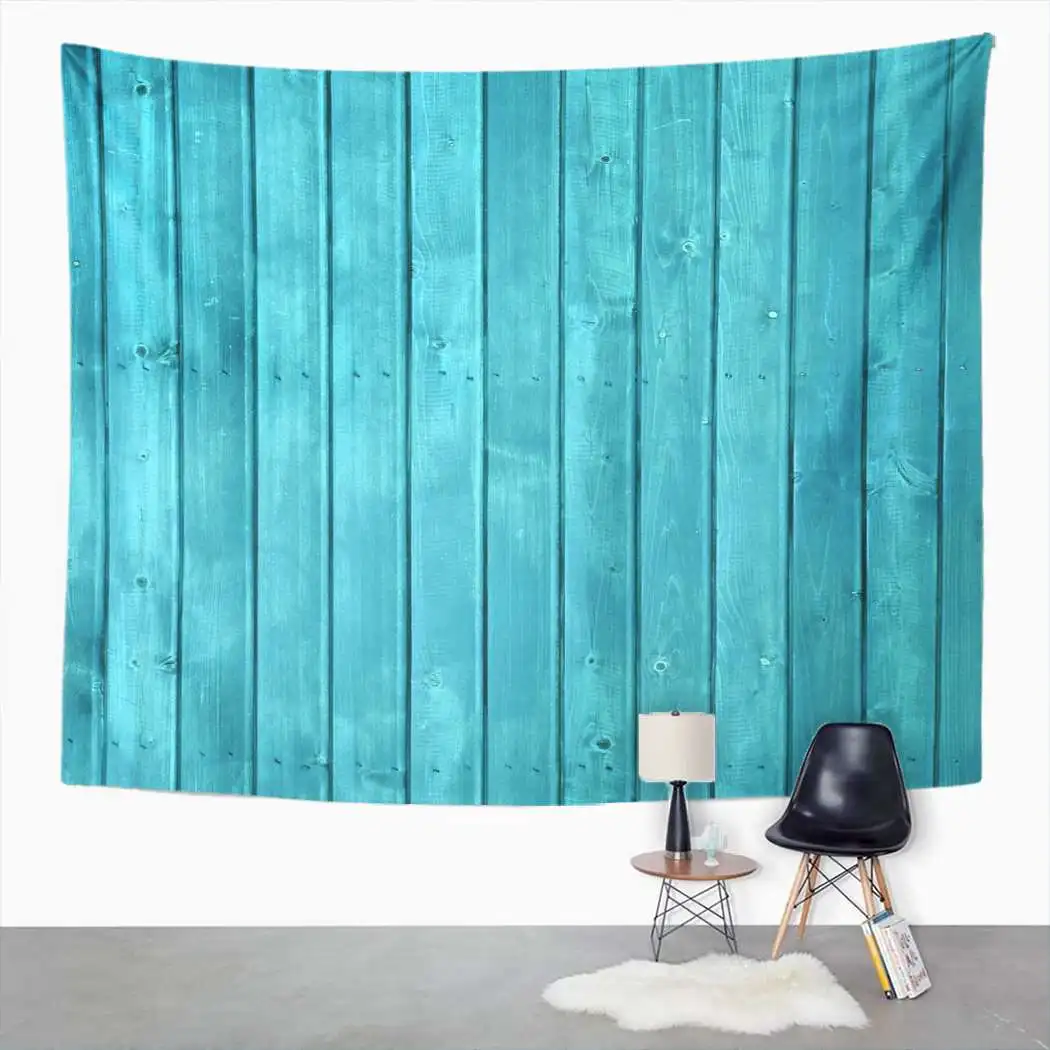 

Light Blue Tapestry Shabby Wood Tapestry For Bedroom Room Decor Wall Hanging Wall Art Tapestry Picnic Mat Beach Towel Bed Cover