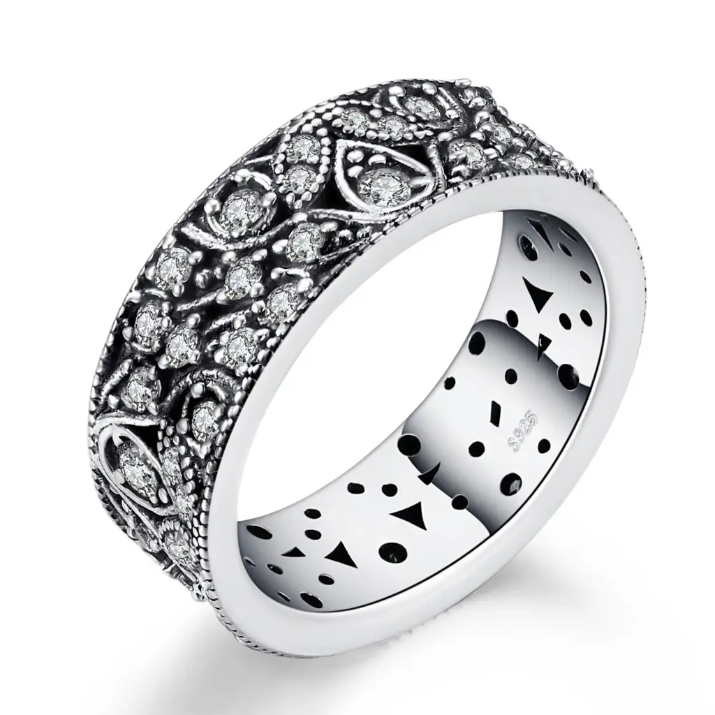 Jewelrypalace стерлингового серебра 925 Hollow oOut цветок заявление кольцо