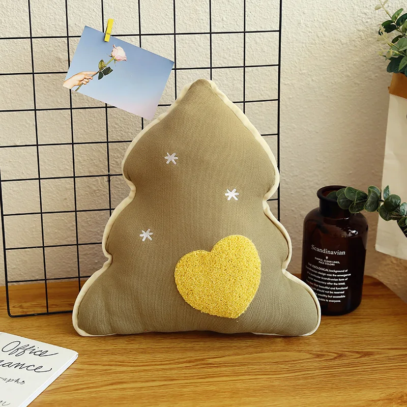 Новогодняя игрушка Рождественская елка плюшевая подушка с сердцем в форме