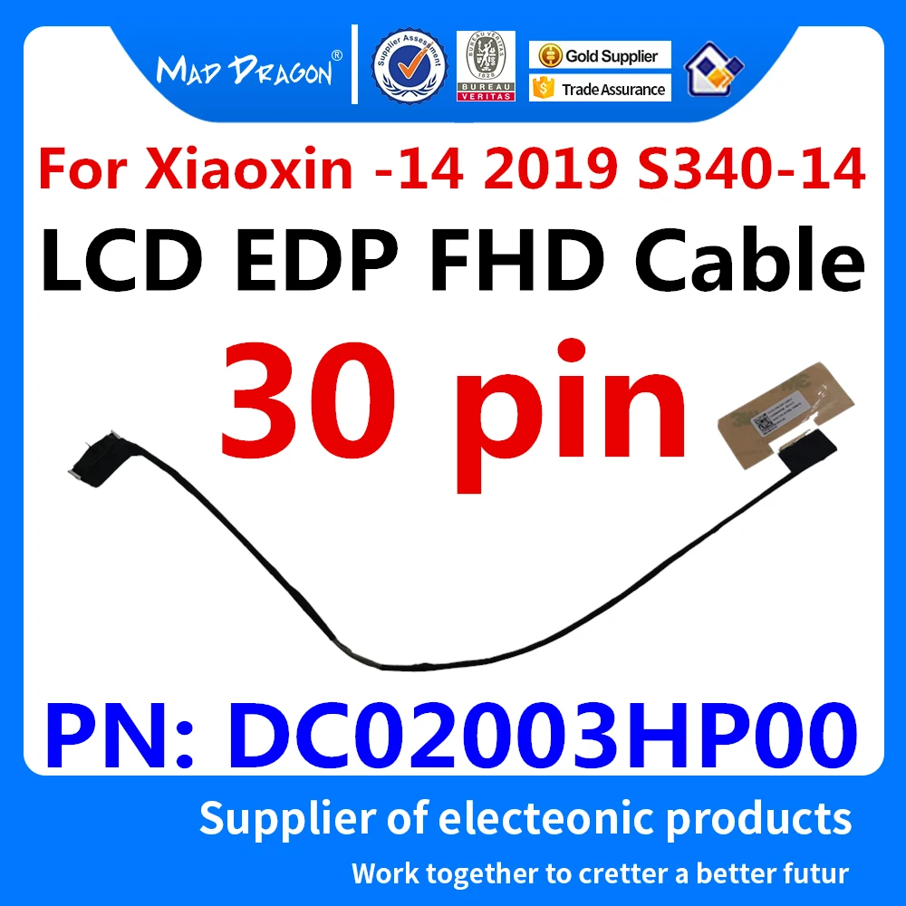Новый оригинальный ЖК LVDS экран гибкий кабель EDP FHD для Lenovo Xiaoxin -14 2019 S340-14 IdeaPad S340 14