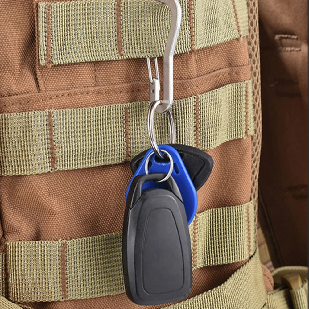 

6pcs Stainless Steel Buckle Carabiners Hanging Hook Climbing Carabiner Buckles