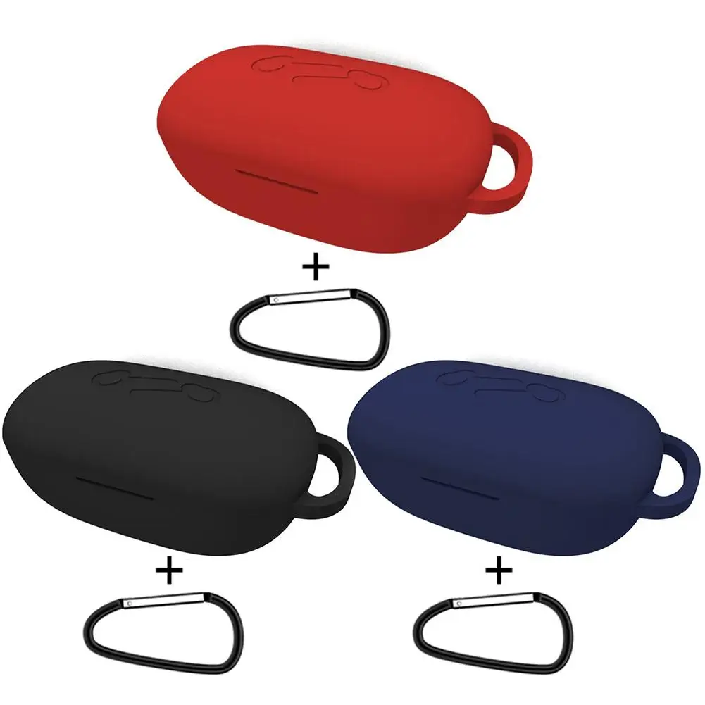 

Силиконовый чехол для наушников Anker Soundcore Life P2, противоударный защитный чехол с карабином, кожаный чехол с полным покрытием, аксессуары