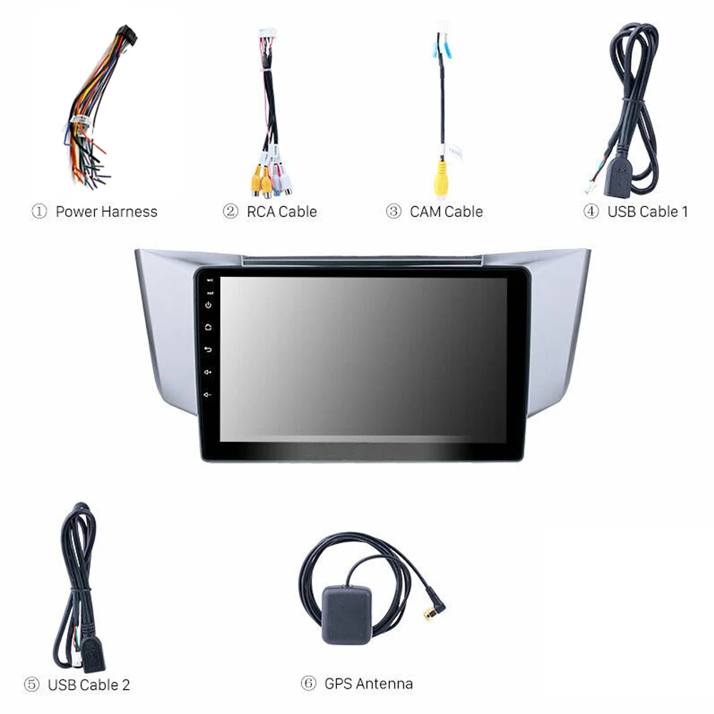 " Android 9,1 Автомагнитола gps для Lexus RX300 RX330 RX350 2003-2010 Автомобильный мультимедийный плеер Авто Стерео Зеркало Ссылка TPMS DAB