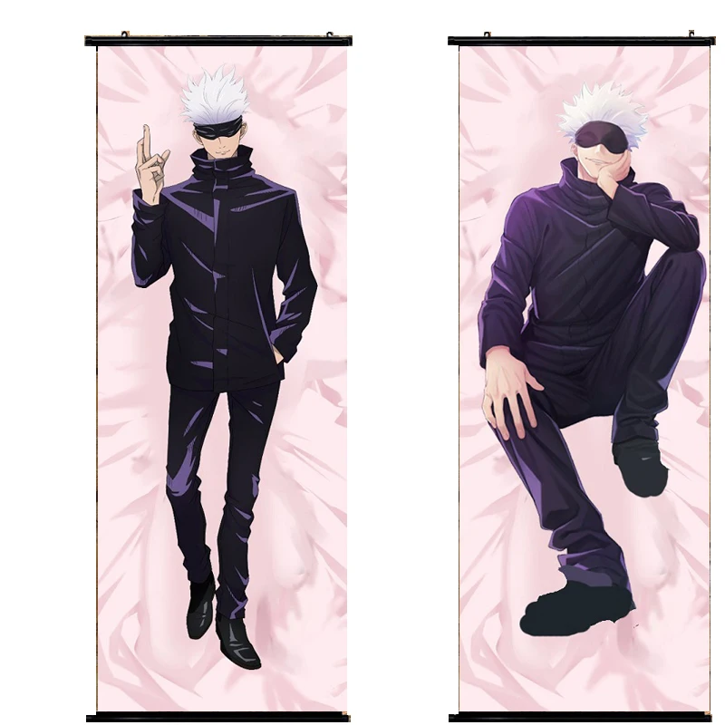 

Anime Poster Jujutsu Kaisen Gojou Satoru wall scroll art picture home decoration 105x40cm