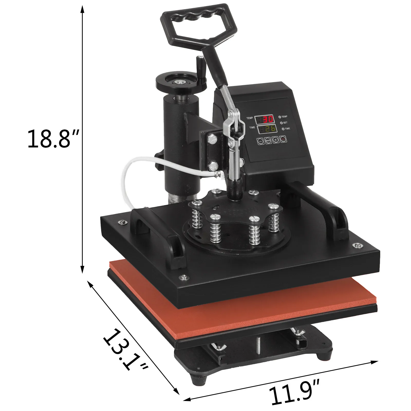 

VEVOR Heat Press 12X10 Inch Dual Digital Heat Press Machine 650W Swing Away Heat Press T-Shirt 360 Degree Rotation