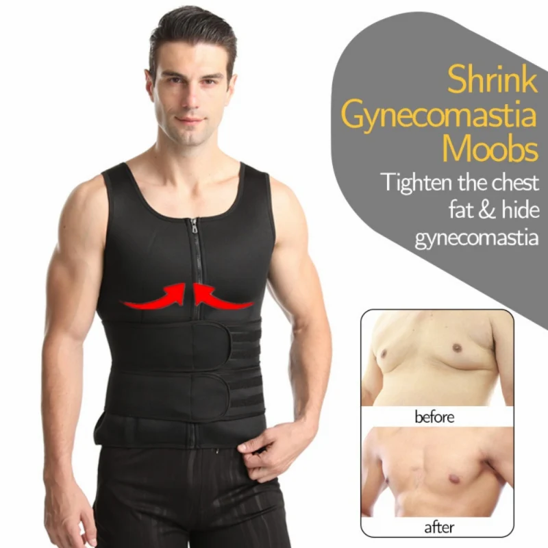 

Men's Shapewear Neoprene Waist Corset Vest Sweaty Fitness Corset Men's Sports Vests Corsets Shaping Shapewear