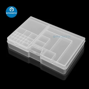 10pcs lot storage box for iphone lcd screen motherboard ic chips component screws organizer container mobile phone repair tools free global shipping