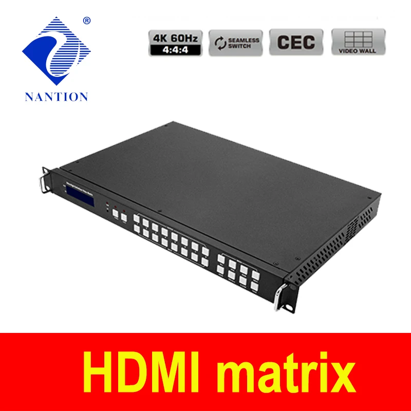 seamless Hdmi-compatible 2.0 matrix 8x8 support 2x4 video wall 4K60hz 4:4:4 |