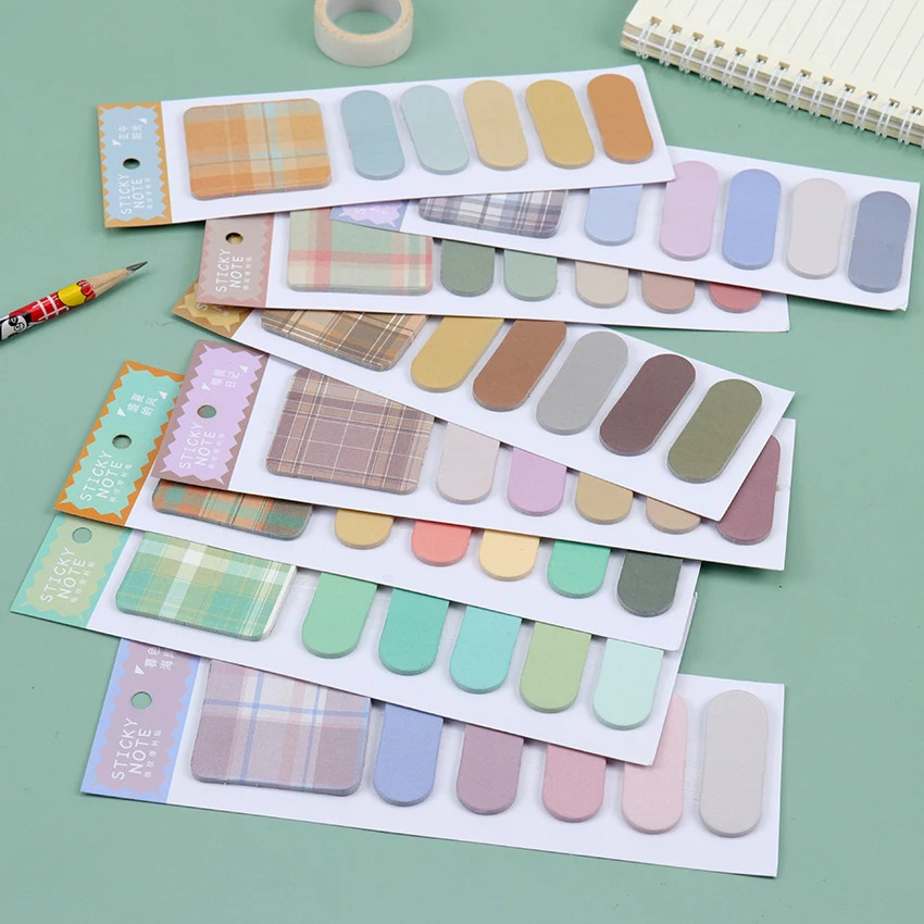 

1PC New Self Adhesive Memo Pad Sticky Notes Bookmark Marker Memo Sticker Paper Student Office Supplies
