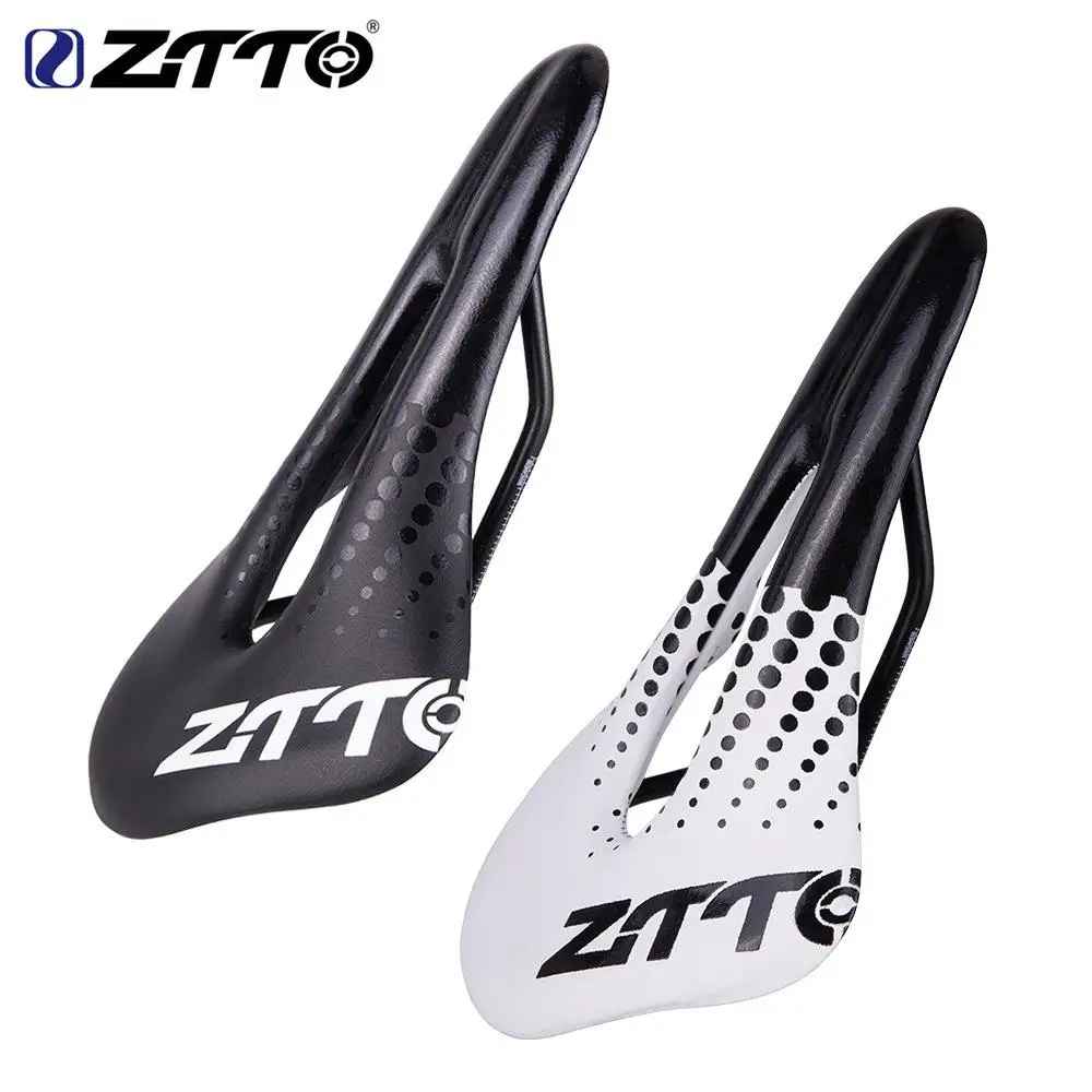 

ZTTO Bicycle Saddle Wide Hollow Bike Racing Seat for MTB Mountain Road Bike Light Compare with Carbon Fiber