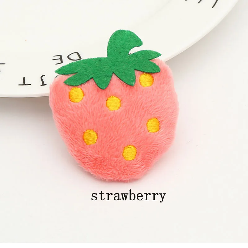 5 шт мультфильм Фрукты DIY Hairbow аксессуары плюшевая ткань морковь аппликации Шляпы