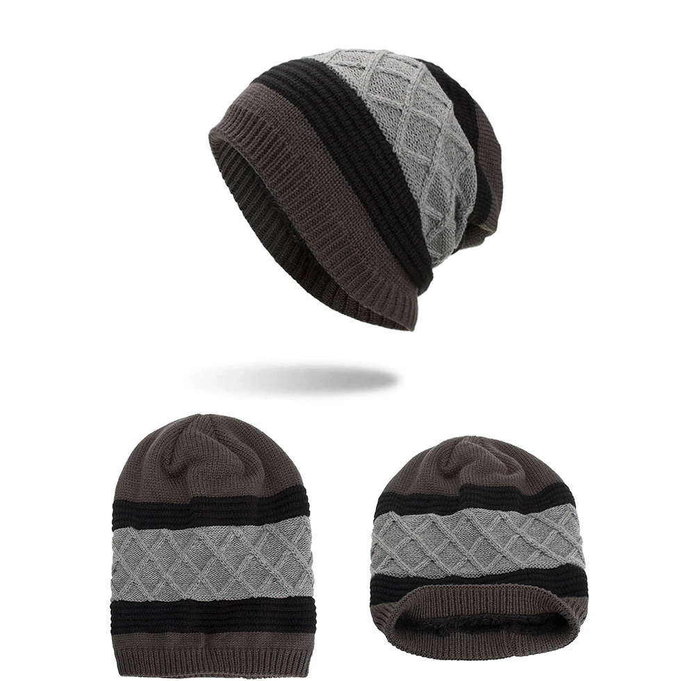 RoxCober, Skullies, зимняя теплая шапка, бини, Вязанная, хлопок, хип-хоп, чулок, шапка плюс бархат, раста, шапка, капот, головные уборы для мужчин и женщин